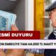 Emeklilere Büyük Müjde! 16 Milyon Emekliye Tam 44.000 TL Ödeme Verileceği Açıklandı