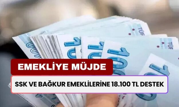 SSK ve BAĞKUR Emeklileri İçin Sevindirici Haber! Tüm Emeklilere Tek Sefere Mahsus 18.100 TL Verilecek