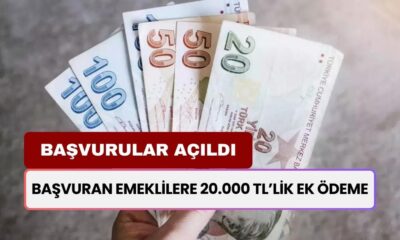 Emekliye 20 Bin TL'lik Sürpriz Ödeme! Başvurmayan Alamayacak