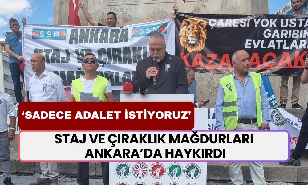 Staj ve Çıraklık Mağdurlarından Ankara’da Haykırdı: "Yıllarımız Boşa Gitti, Emeklilik Hayal Oldu!"