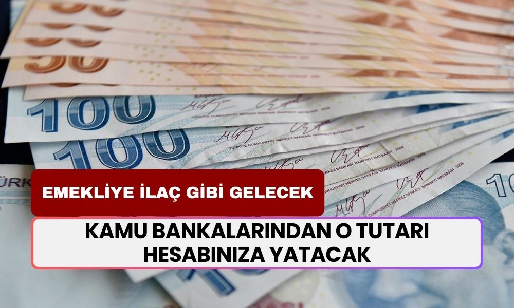 12.500 TL ve Üstü Maaş Alan Emekliye İlaç Gibi Gelecek! Kamu Bankalarından O Tutar Hesabınıza Yatacak