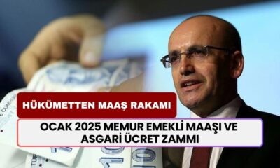 Hükümet zam rakamını açıkladı! İşte Ocak 2025 memur emekli maaşı ve asgari ücret zammı