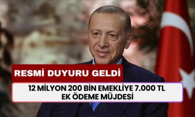 7.000 TL ek ödeme duyurusu geldi! 12 milyon 200 bin EMEKLİ bu fırsattan yararlanacak