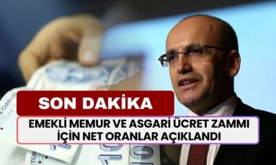 SON DAKİKA Emekli Memur ve Asgari Ücret Zammı İçin Net Oranları Açıkladı