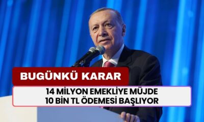 14 milyon emekliye müjde! Bugünkü kararla 10 Bin TL ödemesi başlıyor