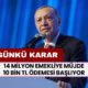 14 milyon emekliye müjde! Bugünkü kararla 10 Bin TL ödemesi başlıyor