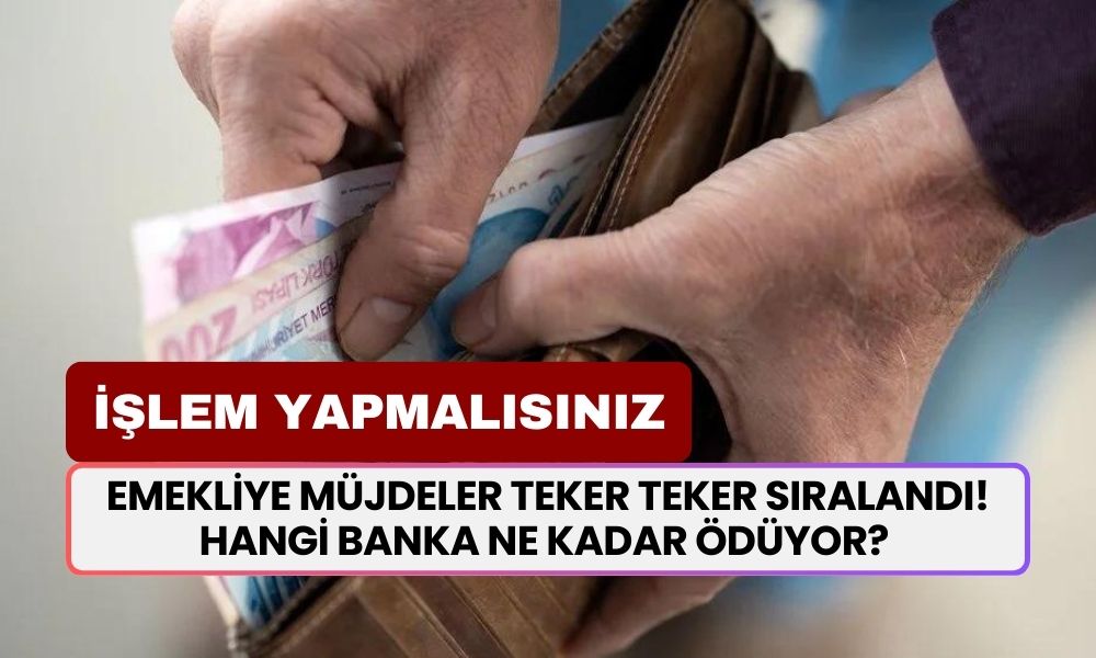 Emekliye müjdeler teker teker sıralandı! Hangi banka ne kadar ödüyor? Ek ödeme, promosyon, indirim...