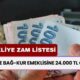 Emekliye Eylül ZAM LİSTESİ çıktı! SSK ve Bağ-Kur emeklisine 24.000 TL ödeme: 12.500, 13.600, 14.200 TL maaş alana...