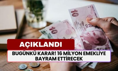 16 Milyon Emekliye Bayram Ettirecek! Bugünkü Karar Açıklandı: 3-5-7 Bin TL Ödeme Verilecek