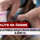 EMEKLİYE EK ÖDEME! Ekim Ayında Başvuran Tüm Emeklilere 6.600 TL Ödeme Yapılacak