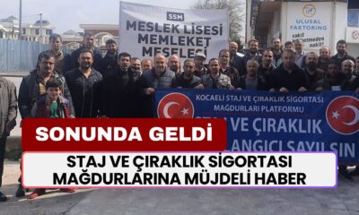 Staj ve Çıraklık Sigortası Mağdurlarına İçin Müjdeli Haber Nihayet Geldi