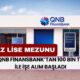 En Az Lise Mezunu: QNB Finansbank’tan 100 Bin TL İle İşe Alım Başladı