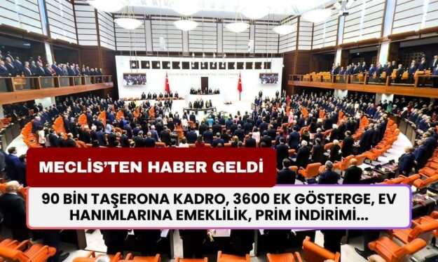 90 Bin Taşeron İşçiye Müjde! Kritik Takvim: 3600 Ek Gösterge, Ev Hanımlarına Emeklilik, Prim İndirimi...