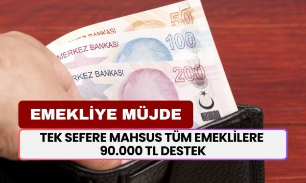 Emekliye Müjdeli Haber! Tek Sefere Mahsus Tüm Emeklilere 90.000 TL Destek Verilecek