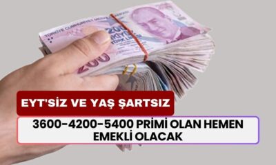 EYT'siz ve Yaş Şartsız! Prim Eksiği Olana 3600-4200-5400 Primle Erken Emeklilik Hakkı Çıktı