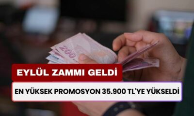 Promosyonlara Eylül Zammı! En yüksek Promosyon 35.900 TL'ye Yükseldi