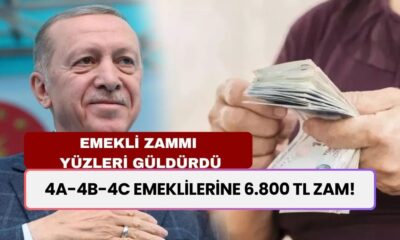 4A-4B-4C emeklilerine 6.800 TL ZAM! Zam müjdesi tüm emeklileri sevindirecek