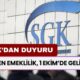 SGK Yeni Erken Emeklilik Listesi! Prim, Yaş, Gün Şartı... 1 Ekim'de Resmen Yürürlüğe Girecek