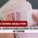 Ödemeler 4 Gün Sonra Başlıyor! SSK, Bağkur Emeklilerine 30.000 TL Ek Ödeme Müjdelendi