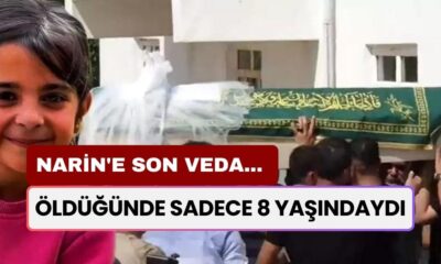 Narin'e Son Veda... 8 Yaşındaydı! Tabutuna Konulan Gelinliği Detayı Görenleri Ağlattı