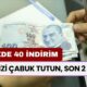 Yüzde 40 İndirim Birden Geldi! Yalnızca 2 Gün Geçerli Olacak: Elinizi Çabuk Tutun