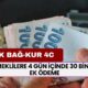 SSK BAĞ-KUR 4C emeklisine 4 gün içinde 30 bin TL ek ödeme