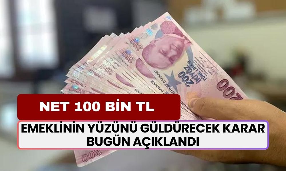 Emeklinin Yüzünü Güldürecek Karar Bugün Açıklandı! TBMM Onayıyla Emeklilere 100 Bin TL Ödeme Başlıyor