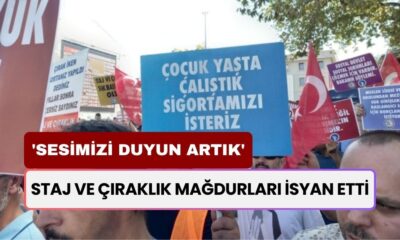 Staj ve Çıraklık Mağdurları İsyan Etti! 'Sesimizi Duyun Artık'