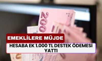 Emeklilere Müjde: Hesaba Ek 1.000 TL Destek Ödemesi Yattı