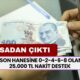 Yasadan yardım çıktı! TCKN son hanesine 0-2-4-6-8 olanlara 25.000 TL nakit destek!