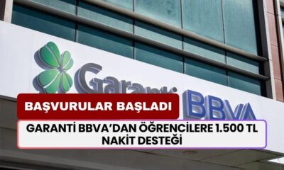 Garanti BBVA’dan Öğrencilere 1.500 TL Nakit Desteği Başvuruları Başladı!