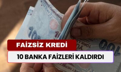 10 Banka Faizleri Kaldırdı! 50.000 TL'ye Kadar Faizsiz Kredi Başvuruları Açıldı!