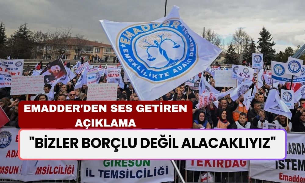 EMADDER'den Ses Getiren Açıklama: "Bizler Borçlu Değil Alacaklıyız"