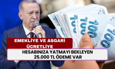 Hesabınıza Yatmayı Bekleyen 25.000 TL Ödeme Var! Tüm Emekliler ve Asgari Ücretlilere Müjdelendi