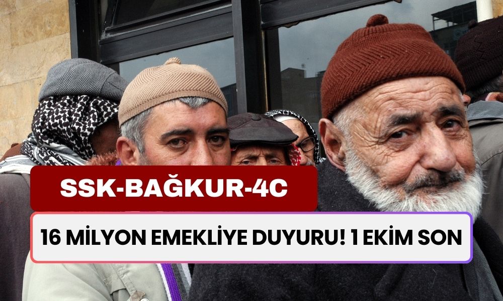 16 Milyon Emekliyi İlgilendiren Açıklama: 1 Ekim İtibariyle Sona Erecek