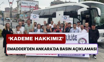 EMADDER'den Ankara'da Basın Açıklaması! 'Kademe Hakkımızı Yedirmeyiz'