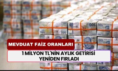 1 Milyon TL'nin Aylık Getirisi Dudak Parçalattı! İşte Bankaların Mevduat Faiz Oranları