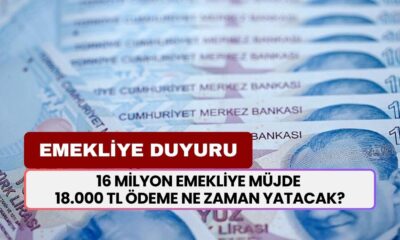 16 Milyon Emekliye Duyuru Geldi! Emeklilere 18.000 TL'lik Ek Ödeme Yatacak Mı?