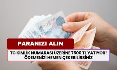 TC kimlik numarası üzerine 7500 TL yatıyor! Ödemenizi hemen çekebilirsiniz