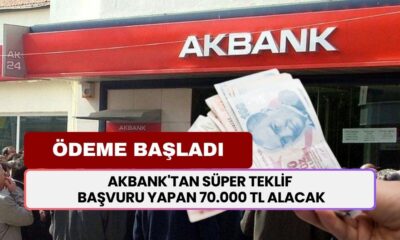 Akbank'tan kesenin ağzı açıldı! Başvuru yapan 70.000 TL ödeme alacak