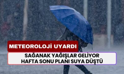 Meteoroloji’den Kuvvetli Sağanak Uyarısı! Hafta Sonu Plan Yapmayın Sırılsıklam Olursunuz