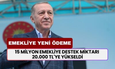 15 milyon emekliye yeni ödeme! Destek miktarı 20.000 TL'ye yükseldi