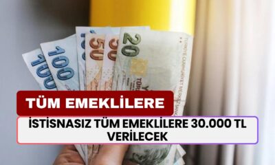 Maaş Alan Emeklilere Müjdelendi! İstisnasız Tüm Emeklilere 30.000 TL Verilecek