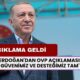 Erdoğan'dan OVP Açıklaması: 'Güvenimiz ve Desteğimiz Tam'