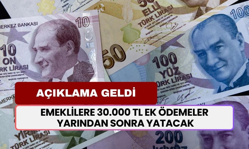 TBMM Onayladı... Emeklilere Ek Ödemeler Yarından Sonra Yatacak! Tam 30.000 TL