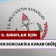 MEB'den Son Dakika Karar Değişikliği! 5 ve 9. Sınıflar İçin Yeni Yayınlandı! Velilerin Dikkatine