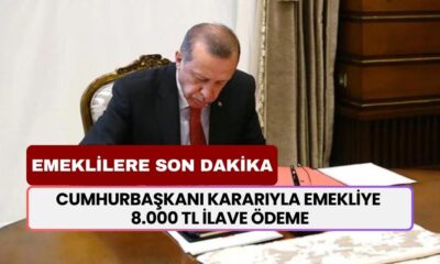 Cumhurbaşkanı Erdoğan İmzaladı! SSK ve Bağkur Emeklilerine 8.000 TL İlave Yatacak