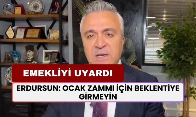 Özgür Erdursun Emeklilere Uyardı! Ocak Zammı İçin Beklentiye Girmeyin