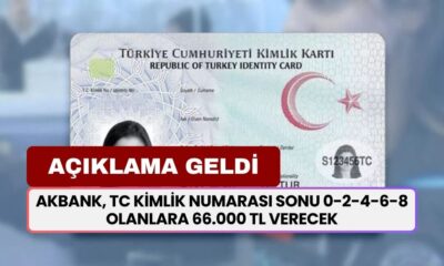 Akbank, TC Kimlik Numarası Sonu 0-2-4-6-8 Olanlara 66.000 TL Vereceğini Açıkladı