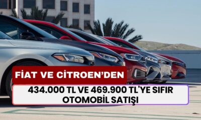 Citroen ve Fiat Türkiye'de 434.000 TL ve 469.900 TL'ye Sıfır Otomobil Satışına Başladı